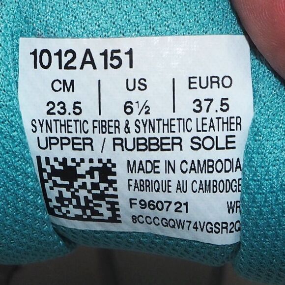 Asics Jolt 2 Sneakers "Glacier Grey / Sunrise / Aqua" 1012A151 Women's 6.5 - Picture 10 of 11